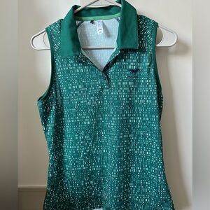 Adidas Sleeveless Patterned Golf Polo